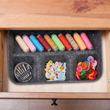 Drawer divider made of felt