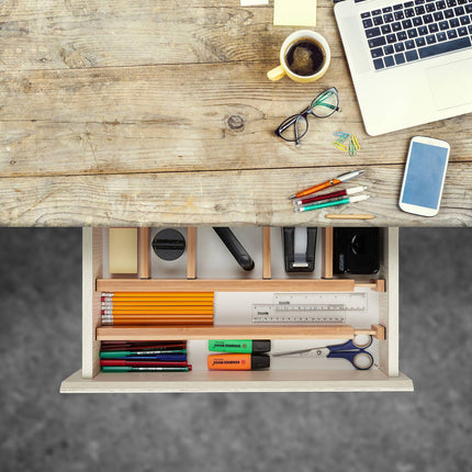 Drawer dividers in bamboo