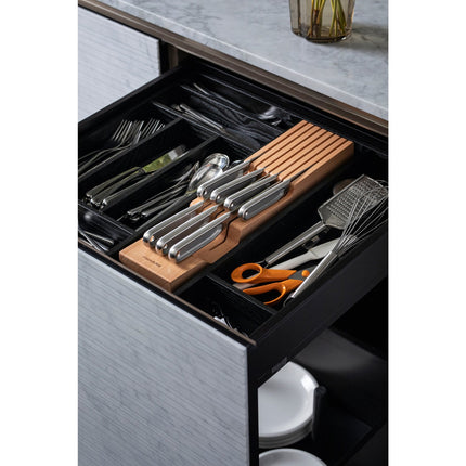 Drawer insert for knives, wood