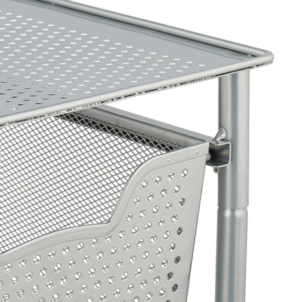 Drawer shelf with pull-out basket