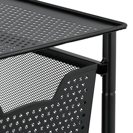Drawer shelf with pull-out basket