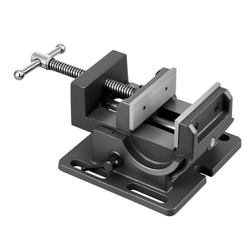 Drill Press Tilting Vise, 4.25 in Jaw, 0–90 Cast Iron