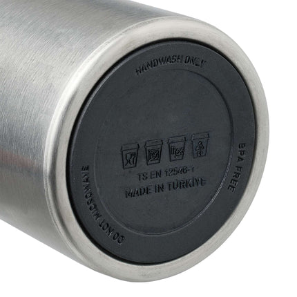 Drinking bottle in stainless steel 400 ml with cup
