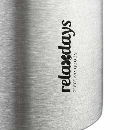 Drinking bottle in stainless steel 400 ml with cup