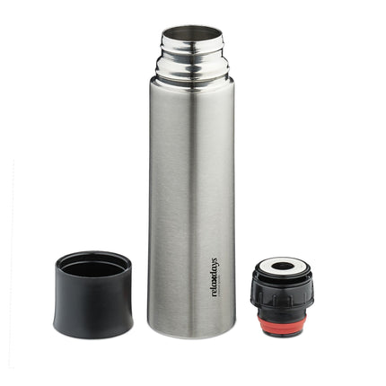 Drinking bottle in stainless steel 750 ml with cup