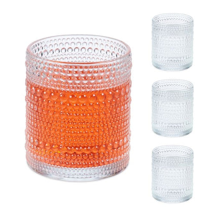 Drinking glass drop set of 4