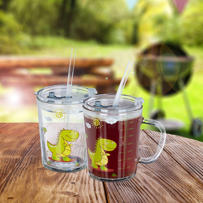 Drinkglazen Kids Dino Set van 2