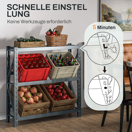 Independent drawer rack, adjustable for 6 drawers