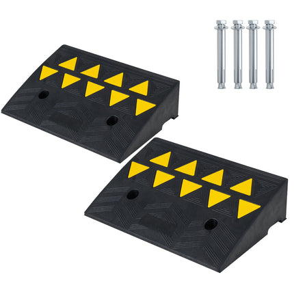 Driveway Threshold Curb Ramps, Set of 2, 5–6 in Rise