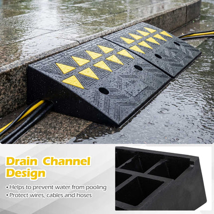 Driveway Threshold Curb Ramps, Set of 2, 5–6 in Rise
