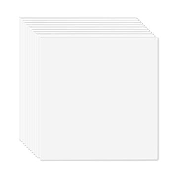 Drop Ceiling Tiles 24 x 24 in, 12 Pack, PVC Foam, Smooth White