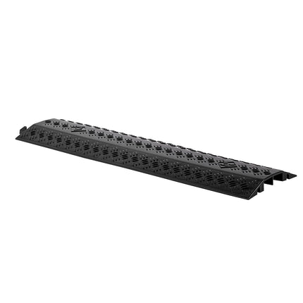 Drop-Over Dual-Channel Cable Protector Ramp, 17,500 lb
