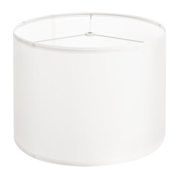 Drum Lamp Shade, 13 x 13 x 10 In, Off-White Linen