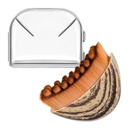 Dry Face and Neck Massage Brush with Nylon Bristles