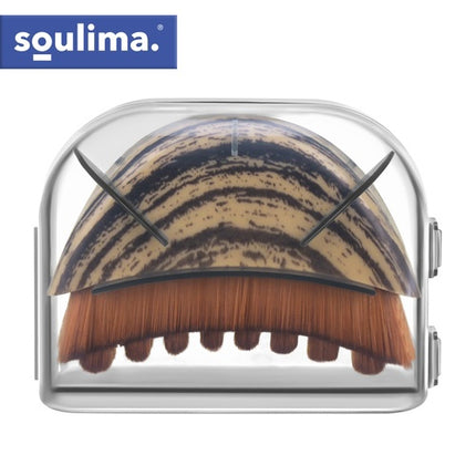 Dry Face and Neck Massage Brush with Nylon Bristles