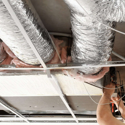 Dryer Vent Hose, 10 In x 25 Ft Insulated Duct, 2 Clamps