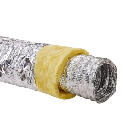 Dryer Vent Hose 5 in x 25 ft Insulated Duct, 2 Clamps
