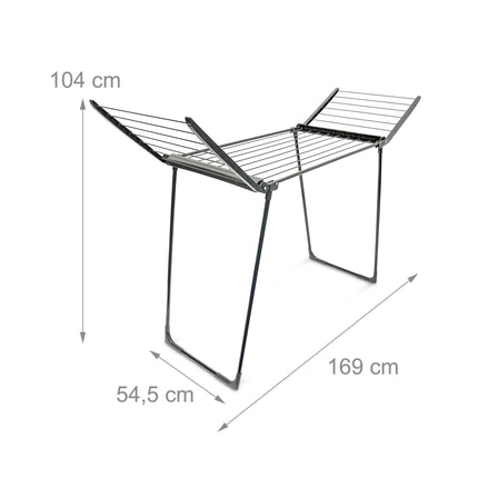Drying rack foldable black