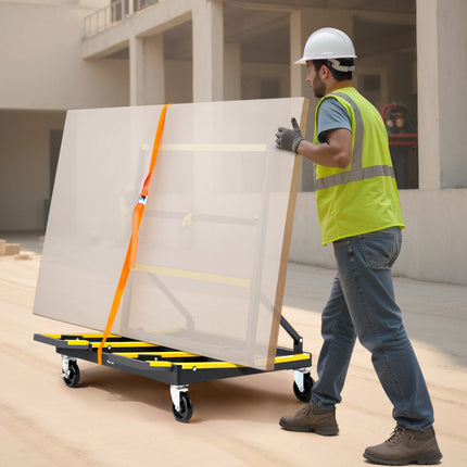 Drywall Cart Dolly, 1800 lb Capacity, Foldable Steel