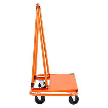 Drywall Cart Dolly, 816 kg, Steel, 4 Swivel Casters; Tie-Down Strap