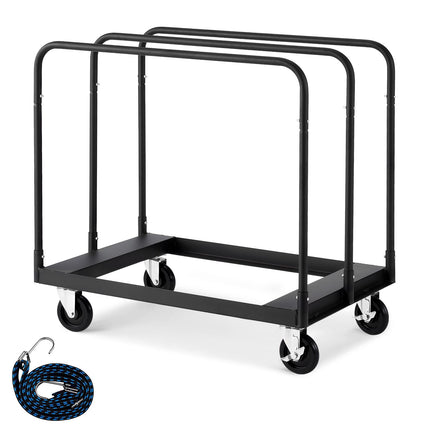 Drywall Panel Cart Dolly, 1800 lb Steel, 5 in Casters