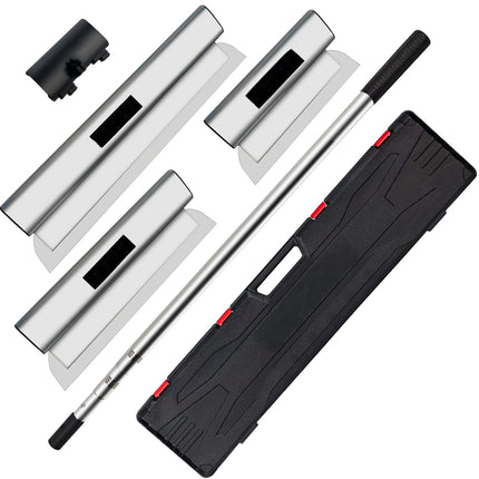 Drywall Skimming Blade Set 10, 16, 24 In, Extendable Handle