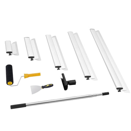 Drywall Skimming Blade Set, 10-40 In, Telescopic Pole