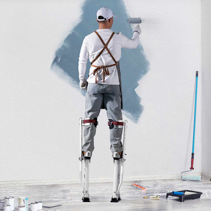 Drywall Stilts, Adjustable 18–30 In Aluminum With Knee Pads