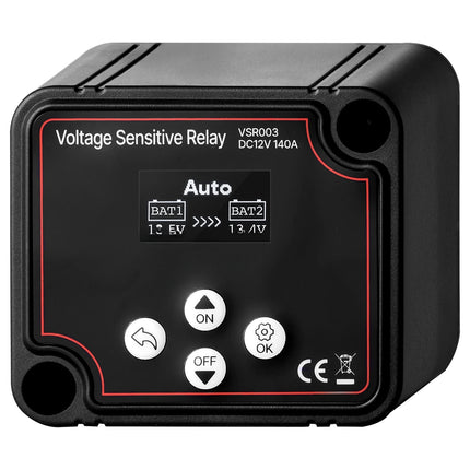 Dual Battery Isolator 12V 140A VSR Relay with LCD
