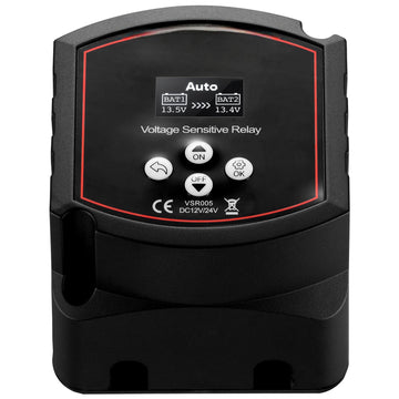 Dual Battery Isolator 12V 300A VSR, LCD, Manual Auto