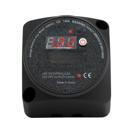 Dual Battery Isolator Kit 12V 140A, LCD VSR, Manual-Auto