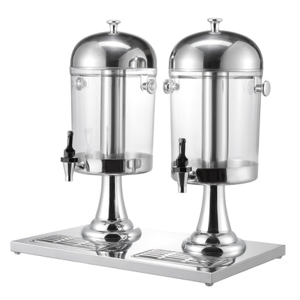 Dual Beverage Dispenser 8L x2, Spigot, Ice Chamber