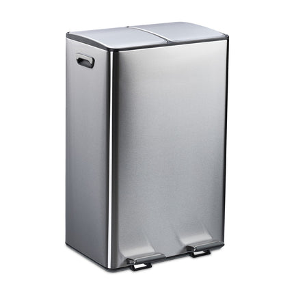 Dual Compartment Pedal Bin, 2x30L Capacity