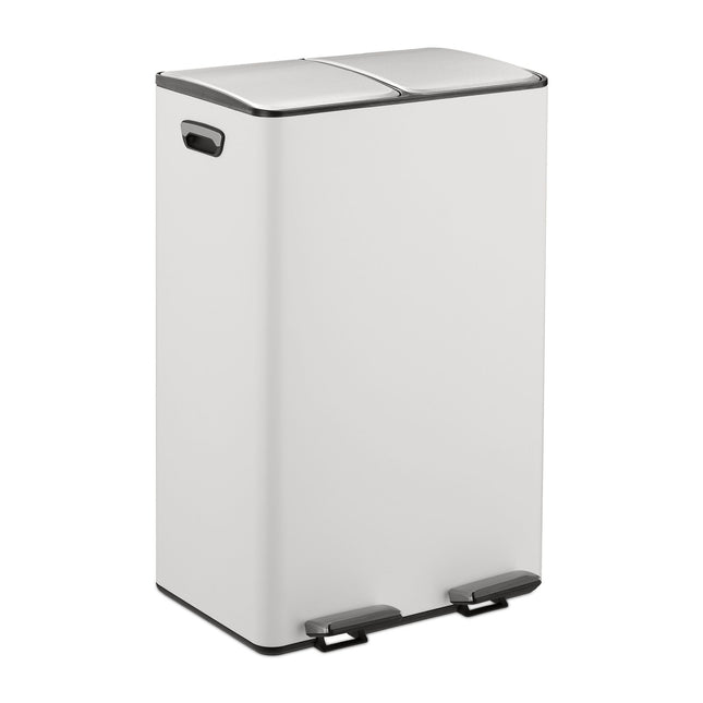 Pedaalemmer met twee compartimenten, 2x 30L capaciteit