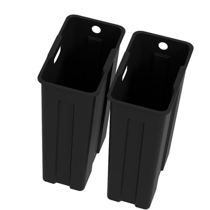 Dual Compartment Stainless Steel Trash Bin, 2x20L