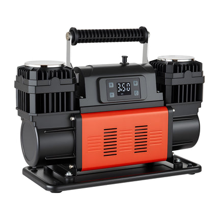Dual Cylinder Air Compressor 12V 150 PSI, LCD Auto-Stop