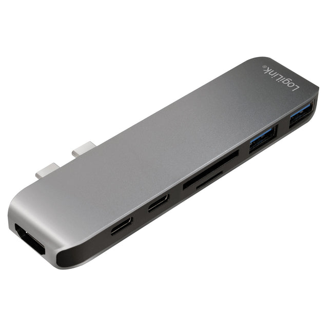 Dual USB-C 7-in1 Hub PD 100W