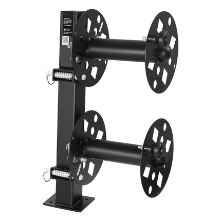 Dual Welding Cable Reel, Steel, Locking Pin, 150 ft