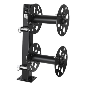 Dual Welding Cable Reel, Steel, Locking Pin, 150 ft