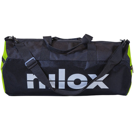 Duffel Bag 50x25 cm Black/Yellow, Durable Travel Gym Bag