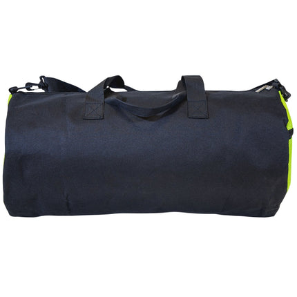 Duffel Bag 50x25 cm Black/Yellow, Durable Travel Gym Bag
