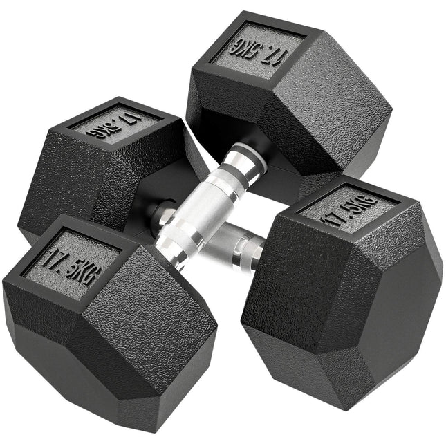 Halter, 35 kg, antislip grip, zwart/zilver