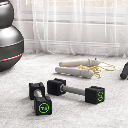Dumbbell set 15 Kg - Non-slip handles for strength training