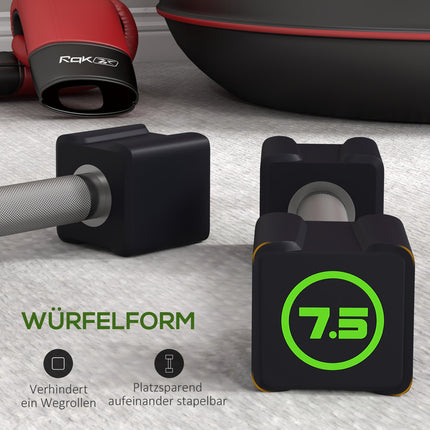 Dumbbell set 15 Kg - Non-slip handles for strength training