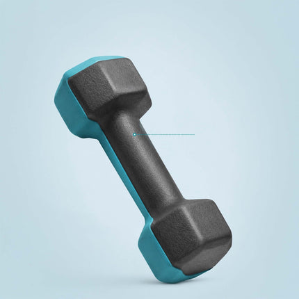 Dumbbell Set with Stand, 1–3 kg, Non-Slip PVC Coated
