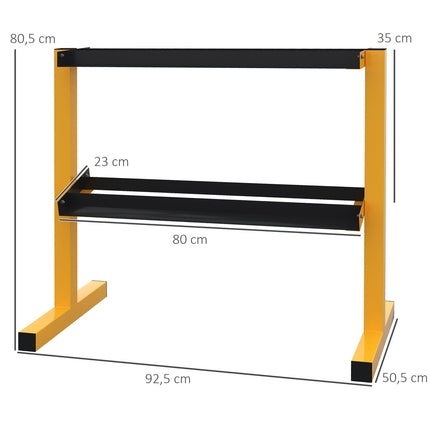 2-layer dumbbell rack for 270 kg, strength training
