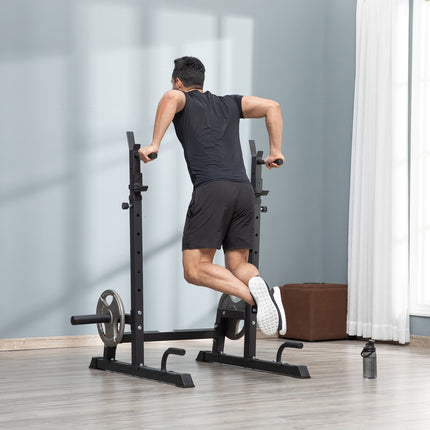 Adjustable dumbbell and barbell rack, steel, capacity 150 kg