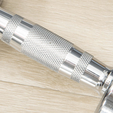 Dumbbell set - 10 kg, metal, non-slip knurled handles