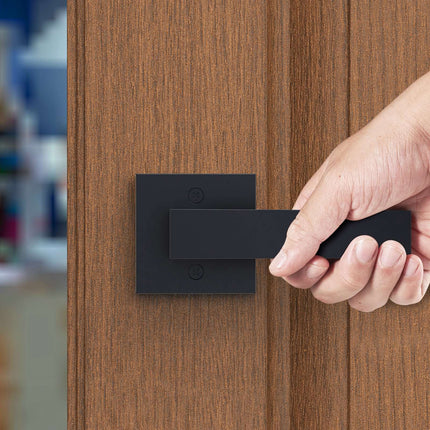 Dummy Door Lever Set, 2-Pack, Matte Black, Reversible