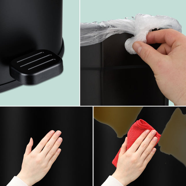 Afvalbak 5 liter voor badkamers